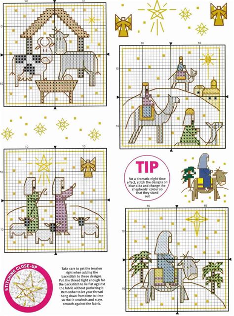 counted cross stitch ornament patterns|free nativity cross stitch charts.